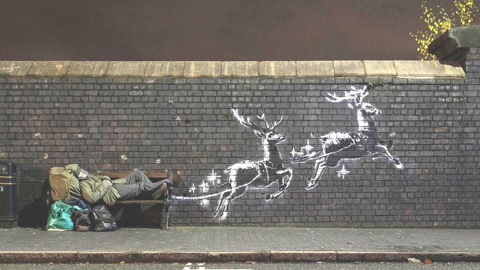 Bansky e il Natale del consumismo